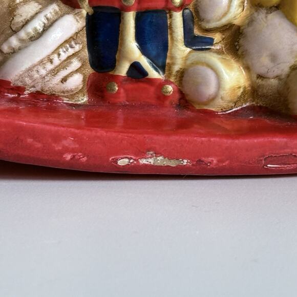 Vintage Rocking Horse Coin Piggy Bank  6.75" Enesco 1981 Hand Painted C1 - Picture 6 of 11